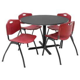 Tables Restaurant Breakroom Regency Table And Chair Set Tables Restaurant Breakroom Regency Table And Chair Set 42 Round Mocha Walnut Burgundy Plastic Chairs B210600
