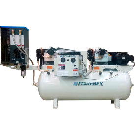 POWEREX-IWATA AIR TECHNOLOGY, INC STD151364HP Powerex STD151364HP 10HP Oil-less Scroll Comp. 80 Gal Horiz 145 PSI 1 Ph 208-230V Refrigerated Dryer image.