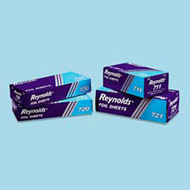 Reynolds Food Packaging REY 711 Reynolds Wrap® Interfolded Aluminum Foil Sheets, 9"L x 10-3/4"W, Silver, Pack of 6 image.