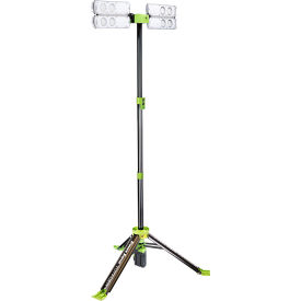 RICHPOWER INDUSTRIES PVLR8000A Power Smith™ Voyager™ Rechargeable LED Work Light w/ Tripod, 8000 Lumens, Black image.