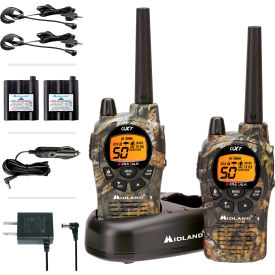 MIDLAND RADIO CORP. GXT1050VP4 Midland® GMRS & FRS Two-Way Radio, 50 Channels, 462.55-467.7125 Mhz, Camouflage, Pack of 2 image.