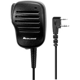 MIDLAND RADIO CORP. MA3 Midland® BizTalk® Speaker Mic For MB Series Radios, Black image.