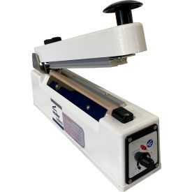 Sealer Sales KF Series 8"" Hand Impulse Sealer w/ Sliding Cutter 10mm Seal Width