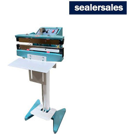 Sealer Sales® KF-Series 12"" Direct Heat Foot Sealer Standing Operation 10mm Meshed Seal Width
