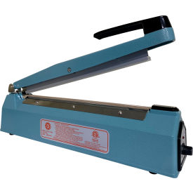 Sealer Sales KF Series 8"" Hand Impulse Sealer 2mm Seal Width Blue Body