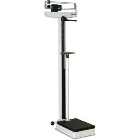 Rice Lake Weighing Systems Inc 132703 Rice Lake RL-MPS-30 Mechanical Physician Scale with Height Rod - KG Only, 180 kg x 100 g image.