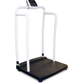 Rice Lake Weighing Systems Inc 133119 Rice Lake 250-10-2 Bariatric Handrail Scale, 1000 lb x 0.2 lb image.