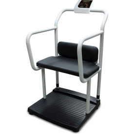 Rice Lake Weighing Systems Inc 133120 Rice Lake 250-10-4 Bariatric Handrail & Chair Scale, 1000 lb x 0.2 lb image.
