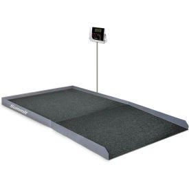 Rice Lake Weighing Systems Inc 150706 Rice Lake SB-1150 Summit™ Bariatric Wheelchair Scale with Ramp, 1000 lb x 0.2 lb image.