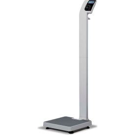 Rice Lake Weighing Systems Inc 161786 Rice Lake 150-10-6 Digital Waist-Level Physician Scale, 550 lb x 0.2 lb image.