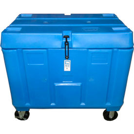 Rotonics Manufacturing Inc 1934400M93001 Polar Chest Dry Ice Storage Container with Lid and Casters PB11DXX - 43"L x 27-1/2"W x 39-1/2"H image.