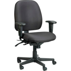 Raynor Marketing 49802ABLK Eurotech 4X4 Task Chair - Black Fabric image.