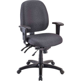 Raynor Marketing Ltd. 498SL-H5511 Eurotech Task Chair with Seat Slider - Fabric - Charcoal - 4x4SL Series image.