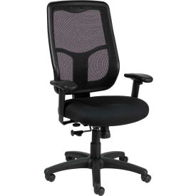 Raynor Marketing MTHB94-BLK Eurotech Apollo Executive High Back Chair - MTHB94-BLK - Black Fabric / Mesh image.