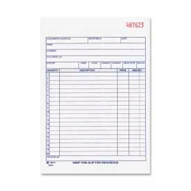 Adams® Sales Order Book 3-Part Carbonless 5-9/16"" x 8-7/16"" 50 Sets/Pad
