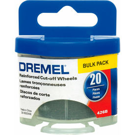 Robert Bosch Tool - Measuring Tools Div. 426B Dremel® Cut-Off Wheel, 1-1/4" Chuck Size, Bulk Pack of 20 image.