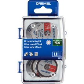 Robert Bosch Tool - Measuring Tools Div. EZ728-01 Dremel® EZ Lock™ Cutting Rotary Accessories Micro Kit, Pack of 11 image.