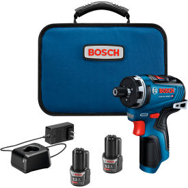 Robert Bosch Tool - Measuring Tools Div. GSR12V-300HXB22 Bosch Max Brushless Screwdriver Kit w/ (2) 2 Ah Batteries, 12V, 1/4" Chuck Size image.