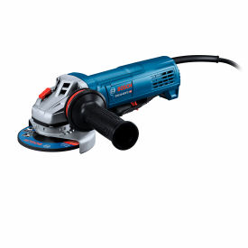 Robert Bosch Tool - Measuring Tools Div. GWS10-450PD Bosch Ergonomic Angle Grinder w/ No Lock-on Paddle Switch, 10 Amp, 11000 RPM, 4-1/2" Wheel Dia, Blue image.