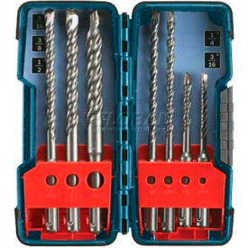 Robert Bosch Tool - Measuring Tools Div. HCK001 BOSCH® SDS-Plus Bulldog Rotary Hammer Bit Set, HCK001, Brute Case, 7-Piece image.