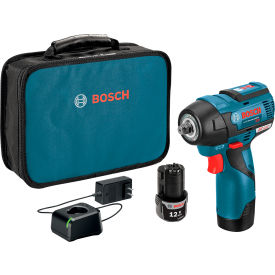 BOSCH® 12V Max Brushless 3/8"" Impact Wrench Kit w/ (2) 2.0Ah Batteries