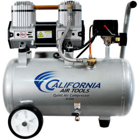 California Air Tools Quiet Air Compressor Horizontal 4.7 Gallon Capacity 2.2 CFM 1 HP 