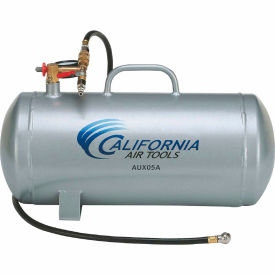 California Air Tools AUX05A, 5 Gallon Lightweight(Rust Free) Portable Aluminum Air Tank, Horizontal