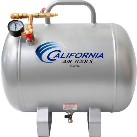 California Air Tools Portable Auxiliary Air Tank Horizontal 10 Gallon Capacity 125 PSI