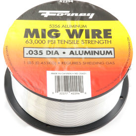 INDUSTRIAL PRO  42294 Forney® ER5356 Aluminum Solid MIG Welding Wire - .035" - 1 LBS. Spool image.