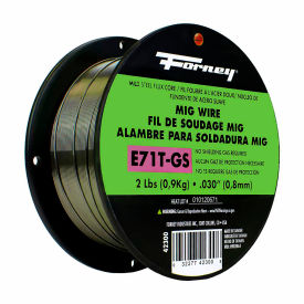 Forney® E71T-GS Self Steel Flux-Core MIG Welding Wire 0.03"" Dia.