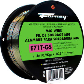 Forney® E71T-GS Self Steel Flux-Core MIG Welding Wire 1/16"" Dia.