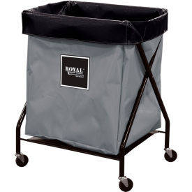 Royal Basket Trucks® X-Frame Carts-R08-GGX-XFA-3ONN- 8-Bushel Capacity Gray