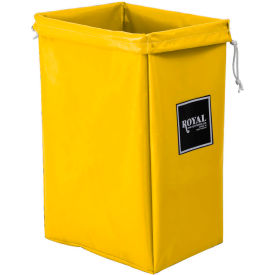 Royal Basket Trucks Inc. R00-YYX-HBN Royal Basket Trucks® Hamper Bag, Yellow Vinyl, Standard Pocket image.