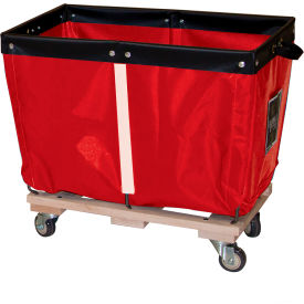 Royal Basket Trucks® 26" Towel Station Return Cart Red 