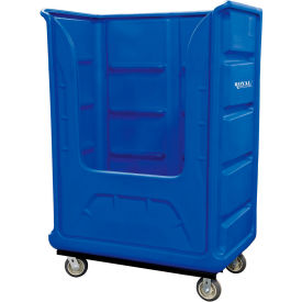 Royal Basket Trucks® Bulk Poly Truck 48 Cu. Ft. Blue 