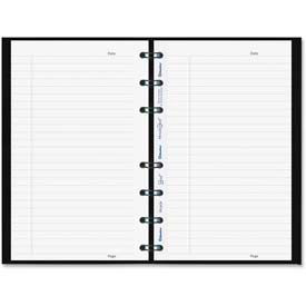 MiracleBind Notebook, College/Margin, 11 x 9-1/16, White, 75 Sheets, Black Cover
