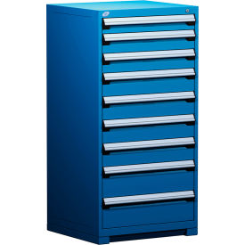 Rousseau Metal Inc. R5ADG-5805KD-055 Rousseau Metal® R5ADG-5805KD-055 Heavy Duty Modular Cabinet, 9 Drawers, Avalanche Blue image.