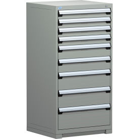 Rousseau Metal Inc. R5ADG-5809KD-071 Rousseau Metal® R5ADG-5809KD-071 Heavy Duty Modular Cabinet, 9 Drawers, Light Gray image.