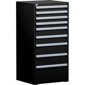 Rousseau Metal Inc. R5ADG-5809KD-091 Rousseau Metal® R5ADG-5809KD-091 Heavy Duty Modular Cabinet, 9 Drawers, Black image.