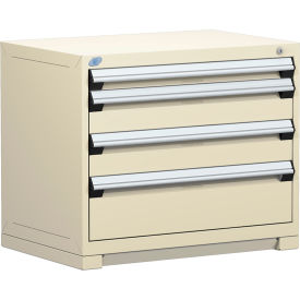 Rousseau Metal Inc. R5AEE-2803KD-041 Rousseau Metal® R5AEE-2803KD-041 Heavy Duty Modular Cabinet, 4 Drawers, Beige image.