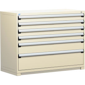 Rousseau Metal Heavy Duty Modular Drawer Cabinet 6 Drawer Counter High 60