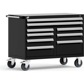 Rousseau Metal Inc. R5GHG-3009KD-055 Rousseau Metal 9 Drawer Mobile Multi-Drawer Cabinet - 48"Wx27"Dx37-1/2"H Avalanche Blue image.