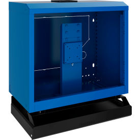 Rousseau Metal Inc. R5MCA-2452-055 Rousseau R5MCA-2452 Wall-Mounted Cabinet with Keyboard and Mouse Support, Avalanche Blue image.