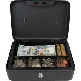 Royal Sovereign Full-Size Cash Box RSCB-200, 6-Compartment, Tray, 9-13/16 Royal Sovereign Full-Size Cash Box RSCB-200, 6-Compartment, Tray, 9-13/16