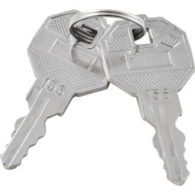 Global Industrial RP9906 Replacement Keys For Inner Door of Global Industrial™ Narcotics Cabinet 436952, 2pcs Key# 156 image.