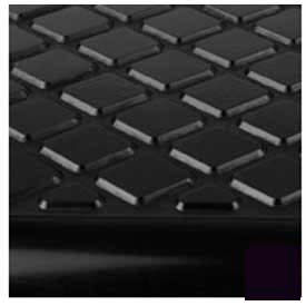 Roppe Corporation 36311P100 Roppe Stair Tread Round Nose Flooring, 1/4" Thick, 36"W x 12-5/16"D, Black image.