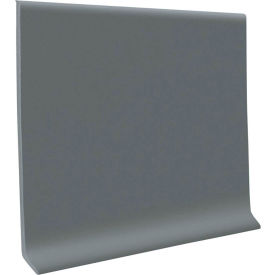 Roppe Corporation 40C53P150 Vinyl Wall Base 4" x 48" Dark Gray image.