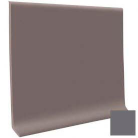 Roppe Corporation 40C73P123 Cove Base 700 Series TPR 4"X1/8"X48" - Charcoal image.