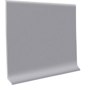 Roppe Corporation 40C73P175 Thermoplastic Rubber Wall Base 4" x 48" Slate image.