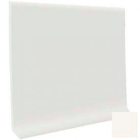 Roppe Corporation 40C74P170 Cove Base 700 Series TPR 4"X1/8"X48" - White image.